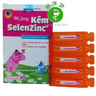 SelenZinC+ hộp 20 ống - Bổ sung kẽm, giúp bé ăn ngon, tiêu hóa tốt, tăng sức đề kháng, giúp cơ thể khỏe mạnh