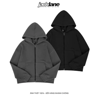 Áo khoác Hoodie Jacket Zipline Jack Lane, Áo khoác nỉ có mũ form rộng nam nữ unisex, Local Brand Jack lane