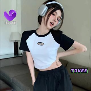 Áo Croptop Nữ CROP LĂNG CHỮ B tay ngắn cổ tròn form ôm body, Áo thun crt kiểu in sexy chất thun borip đẹp TOVEE