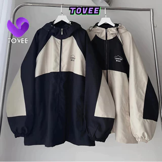 Áo khoác dù Nam Nữ CAMPING WHAT Unisex Ulzzang Hot, Áo Bomber Jacket dù 2 lớp form đẹp TOVEE