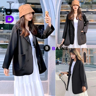 Áo BLAZER TRƠN 4 CÚC Nữ Tay Dài Ulzzang ❤ Áo Vest Nữ Khoác Ngoài Mẫu Mới Phong Cách Hàn Quốc  Thời Trang BAINE