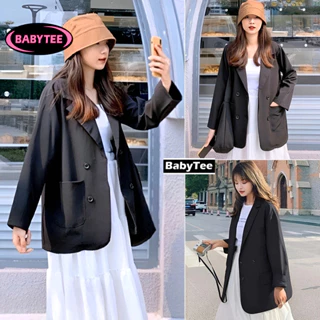 Áo BLAZER TRƠN 4 CÚC Nữ Tay Dài Ulzzang ❤ Áo Vest Nữ Khoác Ngoài Mẫu Mới Phong Cách Hàn Quốc  Thời Trang BABYTEE