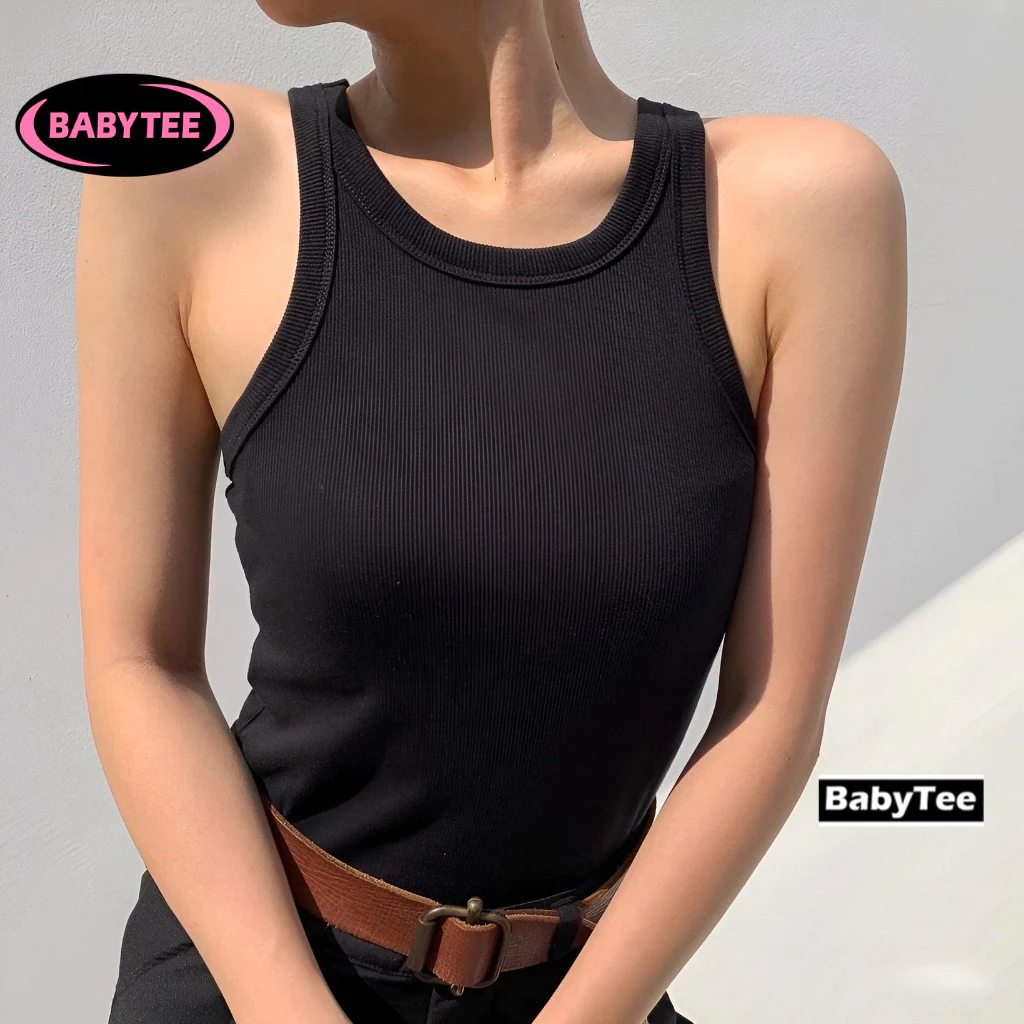 Áo Ba Lỗ Nữ DÁNG DÀI Ôm Body Chất Thun Gân Dày, Áo 3 lỗ sát nách cổ tròn kiểu nữ mềm mát BABY TEE