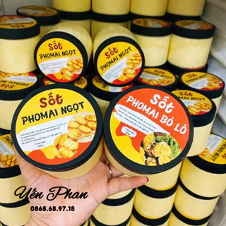 Sốt Phomai Ngọt, Xốt Phomai Trứng Muối, Sốt Phomai Bỏ Lò 450GR - PHÔ MAI NƯỚNG BÁNH MÌ