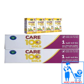 1 Thùng 48 hộp Sữa pha sẵn care 100 gold hộp 110ml