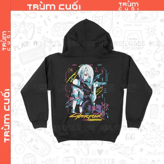 Áo Hoodie Lucy - Cyberpunk Edgerunner, Trùm Cuối Anime Game, Unisex Nỉ Bông 100% 2 màu nam nữ 0358