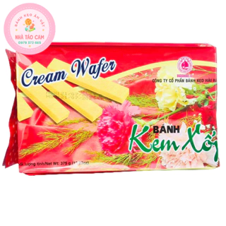 [ Siêu Rẻ ] Bánh Kem Xốp Cream Wafer Hải Hà/ Bịch 375g