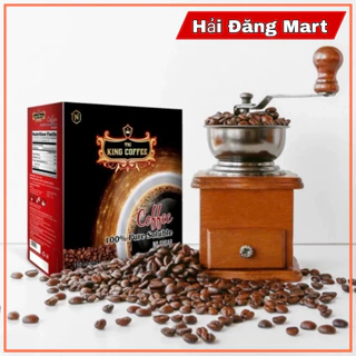 (Date 12/11/2025 ) Cà Phê Hòa Tan Đen Pure Black Coffee Hộp 150 gói x 2g King Coffee TNI