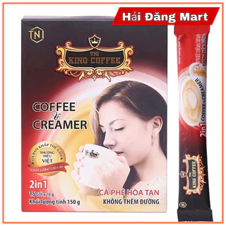 (Date 24/03/2026 ) Cà phê hòa tan KING COFFEE 2IN1 Coffee & Creamer - Hộp 15 gói x 10g