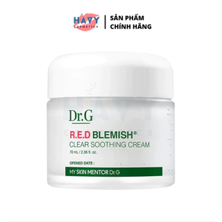 Kem dưỡng ẩm và phục hồi sâu cho da Dr.G R.E.D Blemish Clear Soothing Cream 70ml