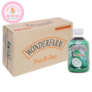 [ Siêu Rẻ ] Thùng 24 Chai Trà Bí Đao Chai PET Wonderfarm (280ml x 24 Chai)