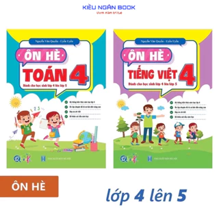 Sách - Bộ Ôn Hè Toán Và Tiếng Việt Lớp 4 - Dành Cho Học Sinh Lớp 4 Lên Lớp 5