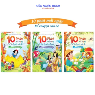 Sách bìa cứng - Bộ 3 Cuốn 10 Phút Mỗi Ngày Kể Chuyện Cho Bé (3 Cuốn) - Bìa Cứng NK Book