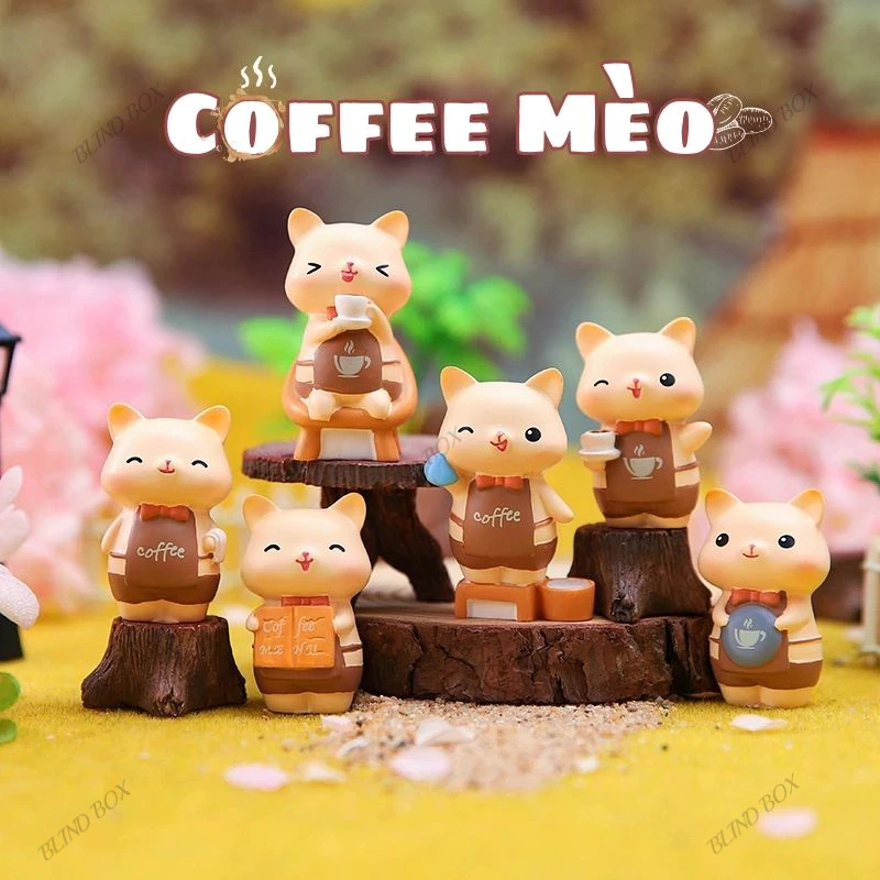 Coffee Mèo - Quà tặng, sưu tầm, phụ kiện trang trí, đồ chơi Blind Box hộp mù trải nghiệm ngẫu nhiên mini đáng yêu