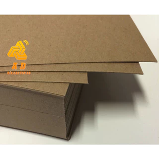 Combo 10 tờ giấy chipboard A4 1.5ly - Bìa cứng - Giây bồi - Làm bìa sổ tay - Làm bìa album scrafbook - Bìa Kraf