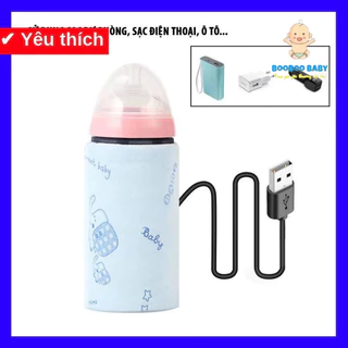 Túi Ủ Ấm, Túi Giữ Nhiệt Bình Sữa Cổng Sạc Usb Tiện Lợi MS193