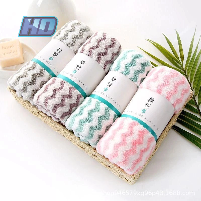 Sét 10 Khăn mặt Hàn Quốc, Khăn lau mặt cao cấp siêu mềm mịn, siêu thấm hút khăn rửa mặt