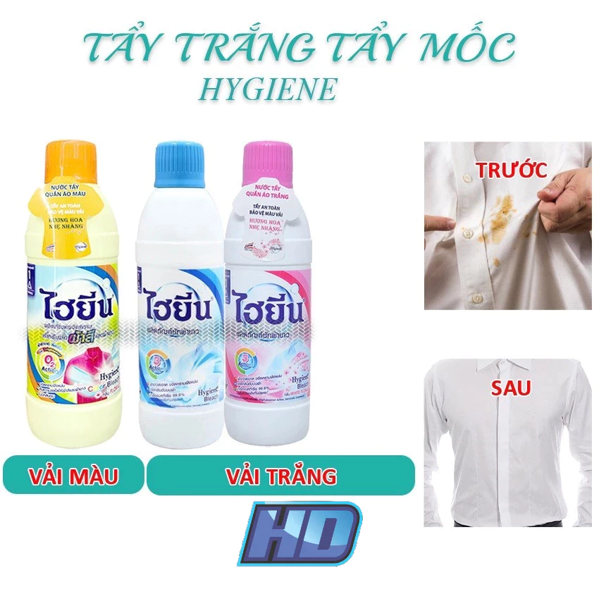 Tẩy quần áo trắng ,tẩy màu hàng thái lan dung tích 250ml