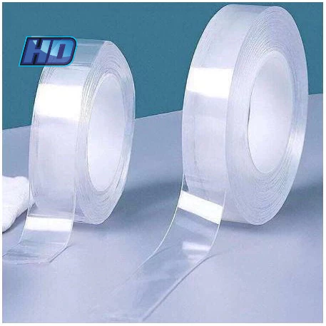 Cuộn băng keo nano 2 mặt trong suốt cao cấp chịu lực chịu nhiệt tốt