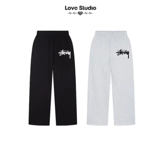 Quần ống rộng stussy kiểu retro papachute chất kaki mềm nam nữ unisex hàn quốc L66 QD