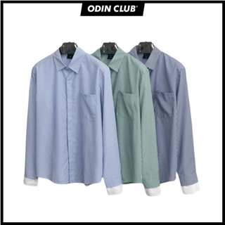 Áo sơ mi dài tay Light Striped Odin Club, Áo sơ mi dài tay thời trang unisex, Local Brand ODIN CLUB