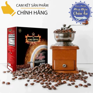 Cà Phê Hòa Tan Đen Pure Black Coffee Hộp 150 gói x 2g King Coffee TNI