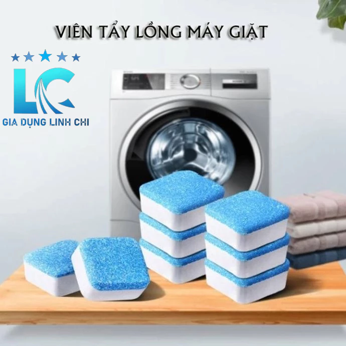 Tẩy lồng máy giặt .Viên tẩy lồng máy giặt diệt vi khuẩn hiệu quả giúp vệ sinh lồng máy giặt dễ dàng