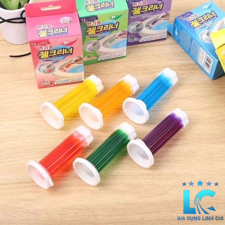 [COMBO 10 GEL NHIỀU MÀU] Gel khử mùi bồn cầu hình bông hoa Gel thơm làm sạch khử mùi vệ sinh 7 mùi hương