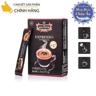 "Date 19.11.2025" Cà Phê Hoà Tan King Coffee Espresso hộp 15 gói x2.5gr