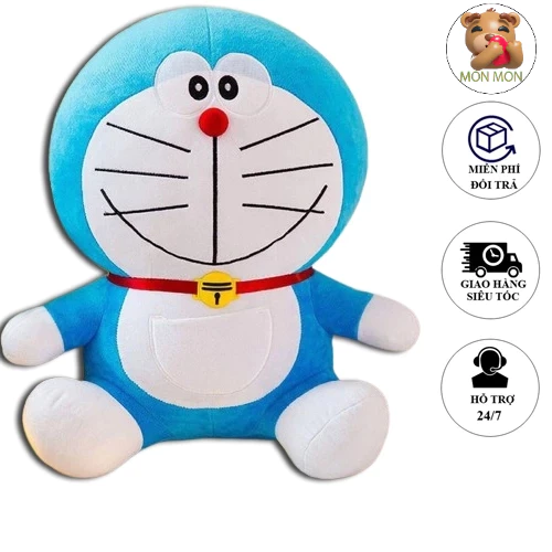 Gấu Bông Mèo Máy Doraemon Size 35cm - 55Cm Cao Cấp Sỉ Giá Tốt