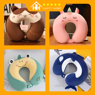 [UPDATE MẪU MỚI] Gối Chữ U Gối Cổ Cao Su Non Miniso Chống Đau Mỏi Vai Gáy Dùng Cho Văn Phòng Du Lịch, Quà Tặng