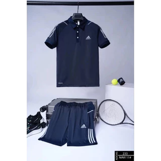 Bộ thể thao Adidas chất thun lạnh mát tay mềm mịn cao cấp 5 màu siêu đẹp 2024 Set hè nam cao cấp hàng hiệu