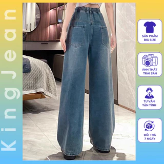 Quần Jeans Suông Lưng Thun Bigsize từ 55 đến 90kg MS71 Thời Trang KingJean