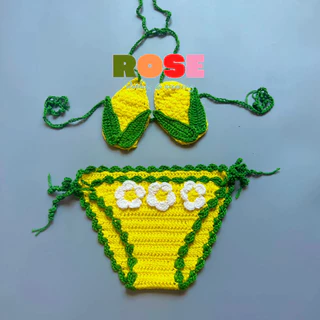 bikini, đồ bơi đi biển hình trái bắp cho bé yêu