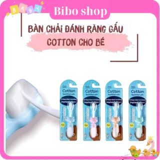 Bàn chải đánh răng lông tơ siêu mềm hình gấu kute