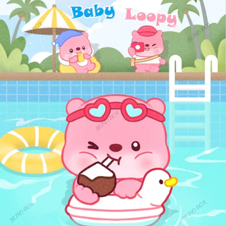 BABY LOOPY🩷- Sưu tầm đồ chơi giải trí hộp mù BLIND BOX tượng mô hình hải ly Loopy bé nhỏ dễ thương