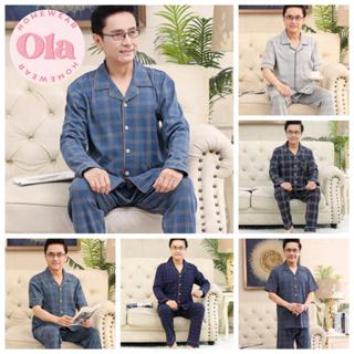 Đồ Bộ Pijama Trung Niên Cao cấp Đồ ngủ mặc nhà cho bố cho ông Chất Vải Cotton Siêu Đẹp quà tặng sang trọng ý nghĩa