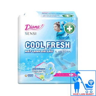 Băng Vệ Sinh Diana Sensi Cool Fresh Siêu Mỏng Có Cánh Gói 8 Miếng