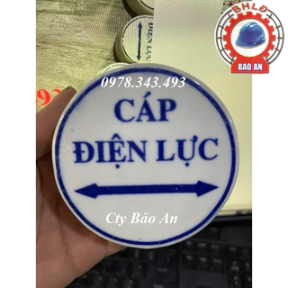 Mốc sứ cảnh báo cáp ngầm điện lực