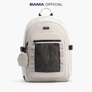 Balo nam nữ đi học đi làm BAMA Mesh Fabric Backpack MF109 chống nước nhiều ngăn, cặp sách đi học đựng laptop 15 6 inch