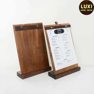 HANOI MENU KẸP VÍT CHUỒN KÈM ĐẾ ĐỂ QUẦY- FREE KHẮC LOGO - [FREESHIP] MẪU MỚI LUXI DECOR