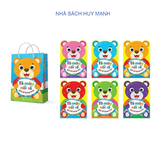 Sách - Tô Màu Nối Số, Giải Đố Thông Minh 2-6 Tuổi ( 6 Cuốn )