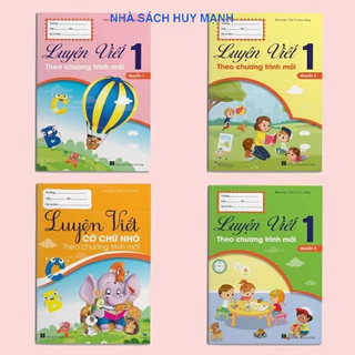 Sách - Luyện Viết Lớp 1 Theo Chương Trình Mới ( 4 Quyển ) HM BOOK