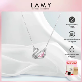 Dây chuyền thiên nga CDE Crystal Swan Necklace Silver CDE6042SV - Dây chuyền bạc nữ