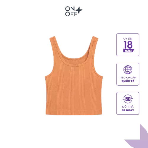 Clearance sale | Áo hai dây Croptop Modal Rib ONOFF hiện đại, năng động - 16IM23A009