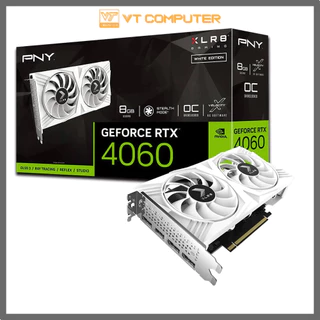 VGA RTX 4060 8G DR6 PNY VERTO DUAL WHITE / BLACK EDITION OC 2 FAN NEW BẢO HÀNH 36 THÁNG CHÍNH HÃNG