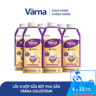 Lốc 6 hộp sữa bột pha sẵn Värna Colostrum Immunel (6 hộp giấy x 237ml) - Sữa non cho người lớn, Tăng cường đề kháng