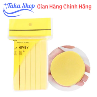 Bông Mút Bọt Biển Rửa Mặt Chivey Hàn Quốc 12 miếng/gói (giao màu ngẫu nhiên)