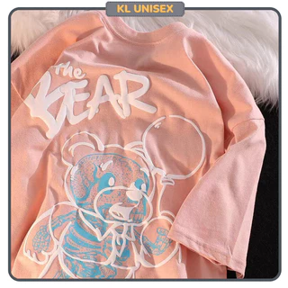 Áo Thun from rộng IN NỖI BEAR Unisex Áo phông KL Unisex