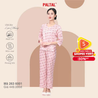 Bộ dài tay ngắn lụa satin cao cấp 263p 6001 PALTAL